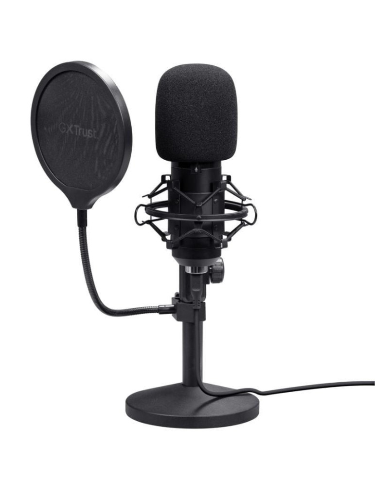 Micrófono Gaming Trust Gaming GXT 269 Emita II 25769/ USB/ Negro