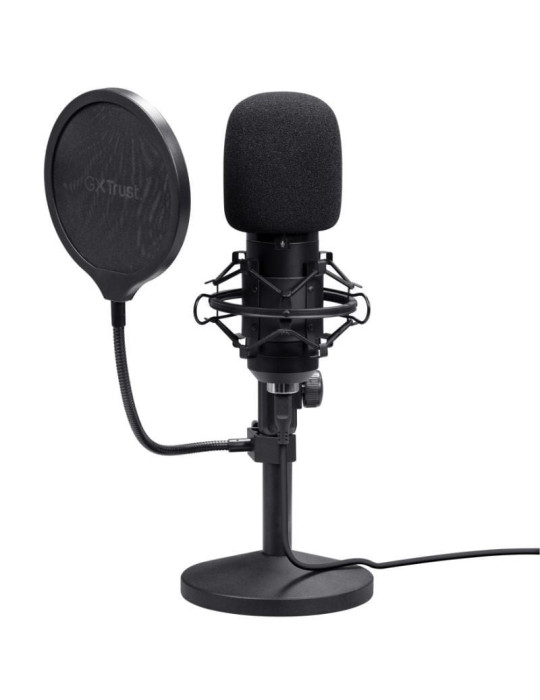 Micrófono Gaming Trust Gaming GXT 269 Emita II 25769/ USB/ Negro