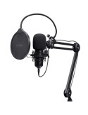 Micrófono Gaming Trust Gaming GXT 270 Emita II+ 25770/ USB/ Negro