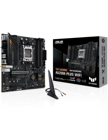 Placa Base Asus TUF GAMING A620M-PLUS WiFi Socket AM5/ DDR5/ PCIe 4.0/ Micro ATX