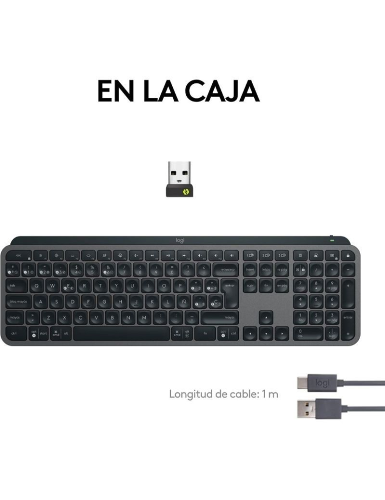 Teclado Inalámbrico por Bluetooth Logitech MX Keys S