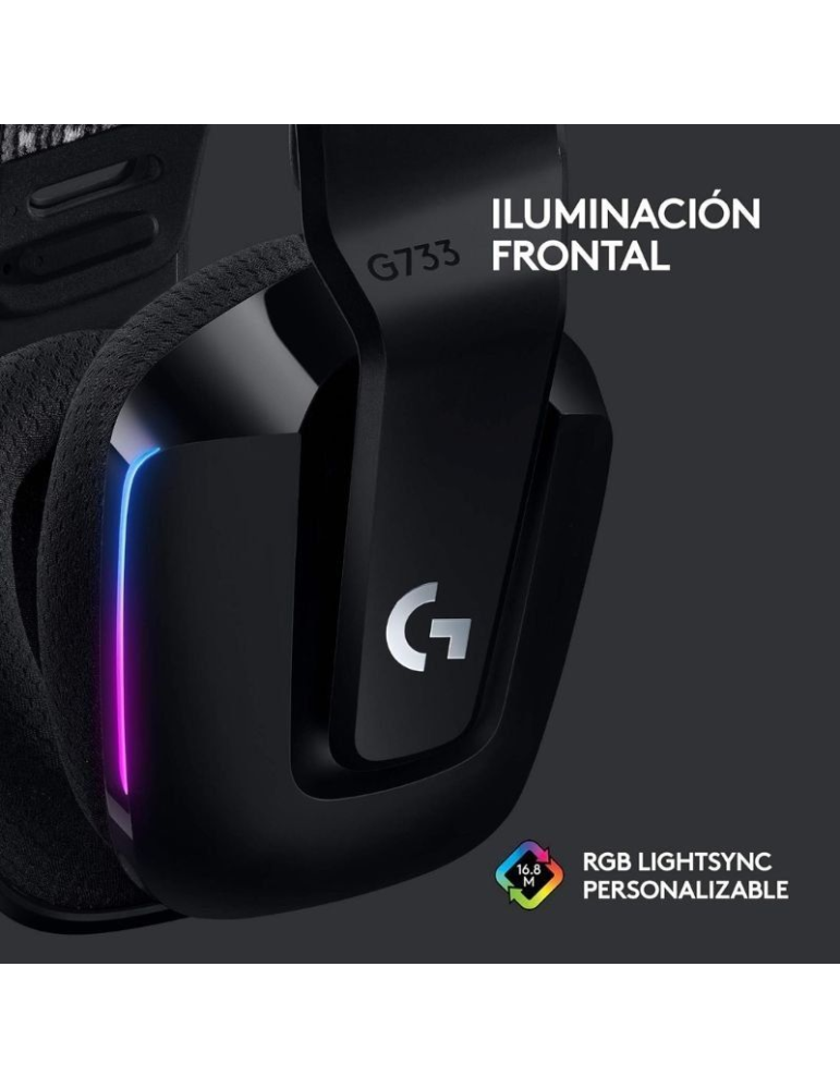 Auriculares Gaming Inalámbricos con Micrófono Logitech G733/ Negros