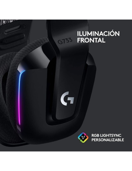 Auriculares Gaming Inalámbricos con Micrófono Logitech G733/ Negros