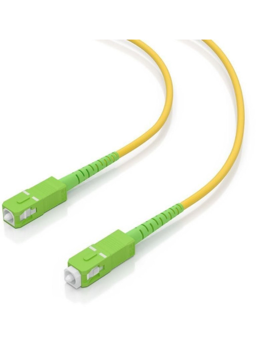 Cable de Fibra Óptica G657A2 3.0 9/125 SMF Aisens A152-0980/ LSZH/ 2m/ Amarillo