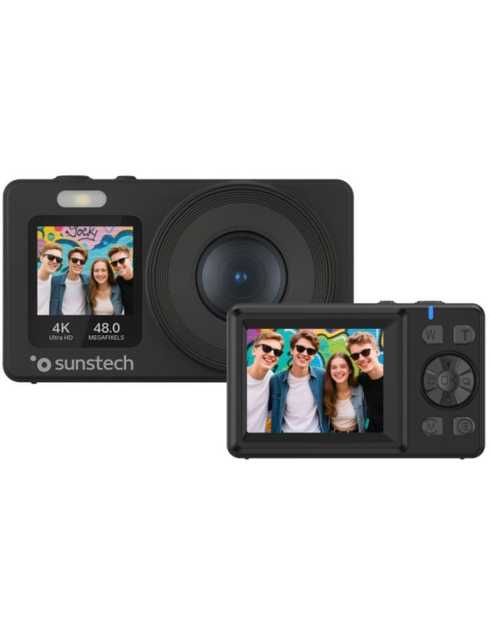 Cámara Digital Deportiva Sunstech DCAM4825/ 48MP/ Zoom Óptico 18x/ Negra