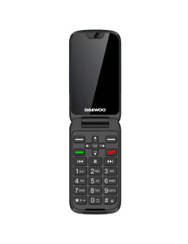 Teléfono Móvil Daewoo DW8005 para Personas Mayores/ 4G/ Negro