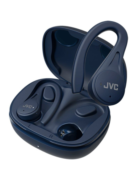 Auriculares Bluetooth JVC HA-EC25T con estuche de carga/ Autonomía 7.5h/ Azules