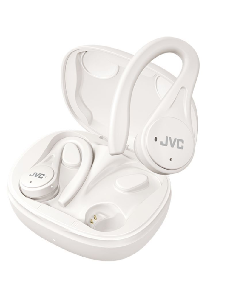 Auriculares Bluetooth JVC HA-EC25T con estuche de carga/ Autonomía 7.5h/ Blancos