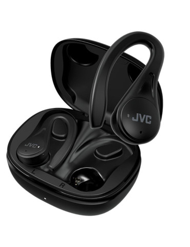 Auriculares Bluetooth JVC HA-EC25T con estuche de carga/ Autonomía 7.5h/ Negros
