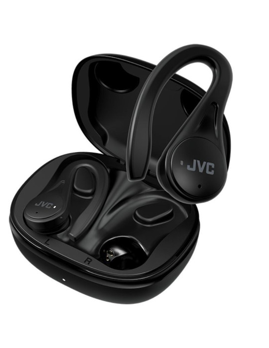 Auriculares Bluetooth JVC HA-EC25T con estuche de carga/ Autonomía 7.5h/ Negros