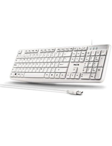Teclado NGS Heritage HERITAGESPANISH/ Blanco