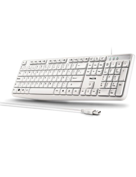 Teclado NGS Heritage HERITAGESPANISH/ Blanco