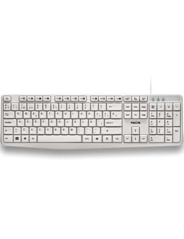 Teclado NGS Heritage HERITAGESPANISH/ Blanco 2
