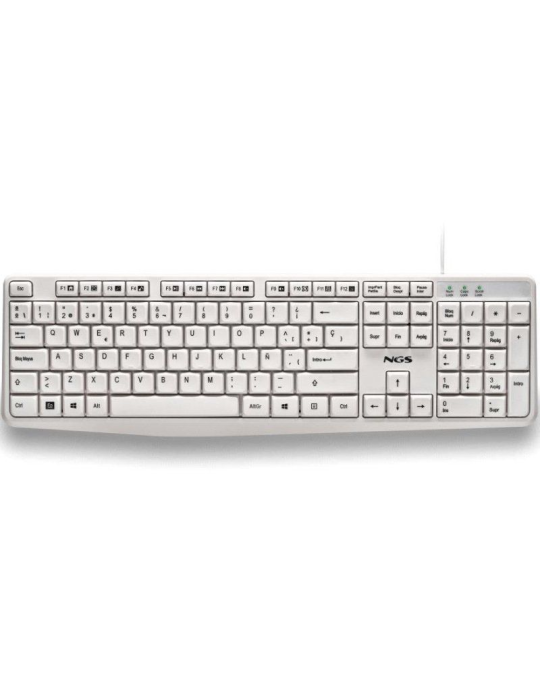 Teclado NGS Heritage HERITAGESPANISH/ Blanco