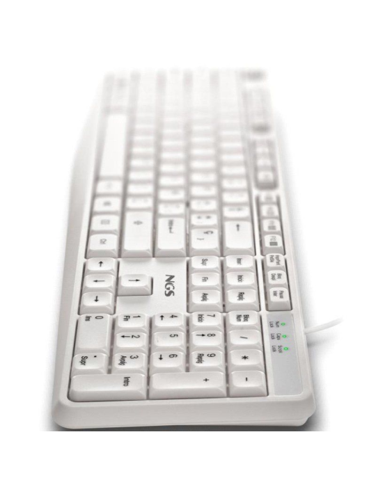 Teclado NGS Heritage HERITAGESPANISH/ Blanco
