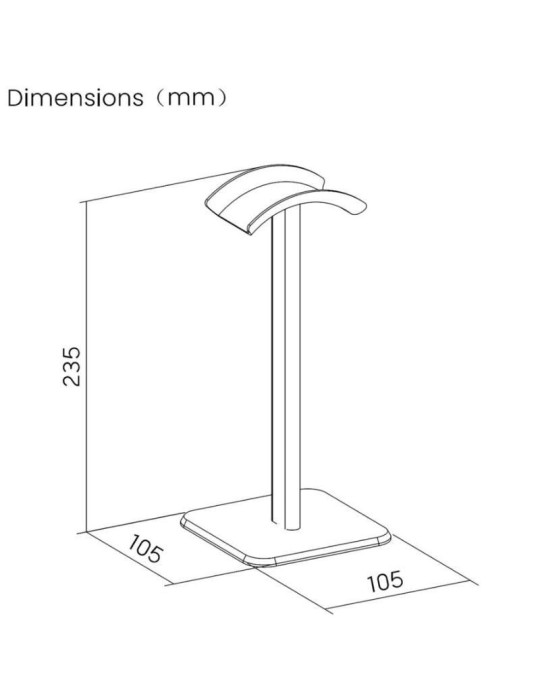 Soporte para Auriculares Aisens HSM001-397