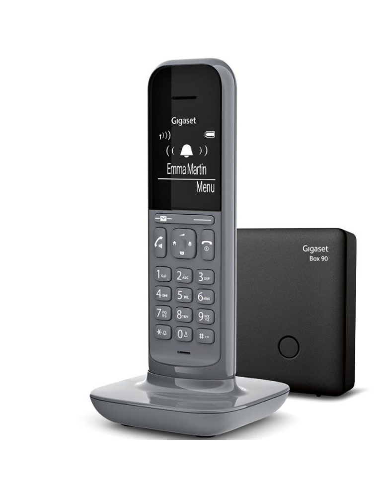 Teléfono Inalámbrico Gigaset CL390/ Pack DUO/ Gris