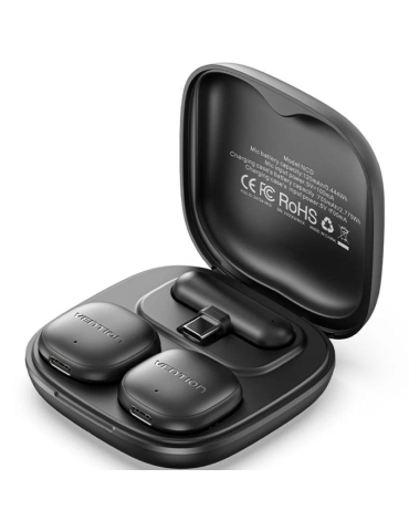 Micrófono Inalámbrico con Clip Vention Lavalier NCDB0/ USB Tipo-C/ Lightning/ Incluye Receptor/ 2 unidades