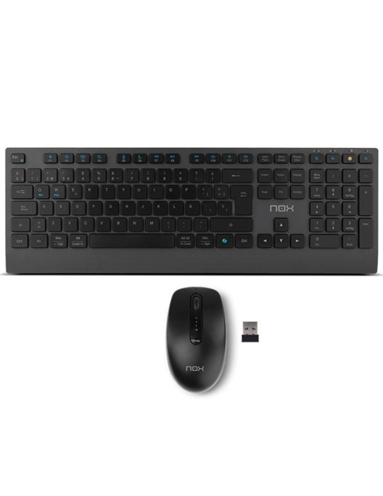 Teclado y Ratón Inalámbricos Nox Lite Duo