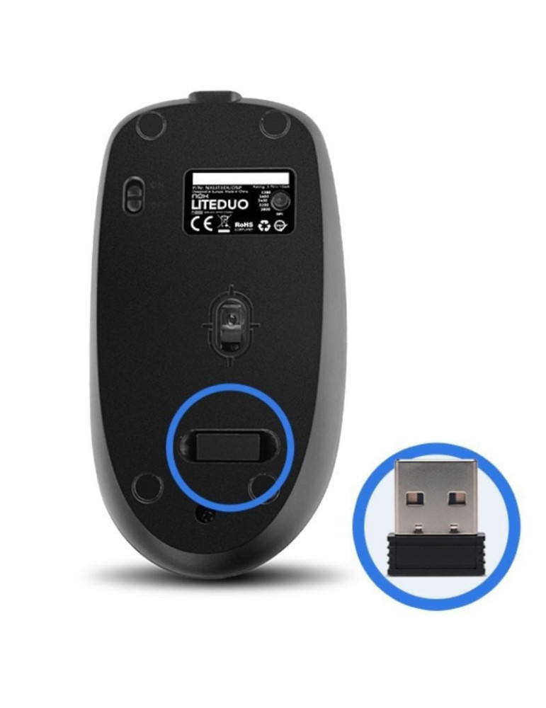 Teclado y Ratón Inalámbricos Nox Lite Duo