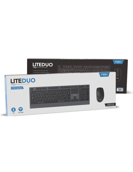 Teclado y Ratón Inalámbricos Nox Lite Duo
