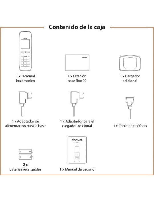 Teléfono Inalámbrico Gigaset CL390/ Gris