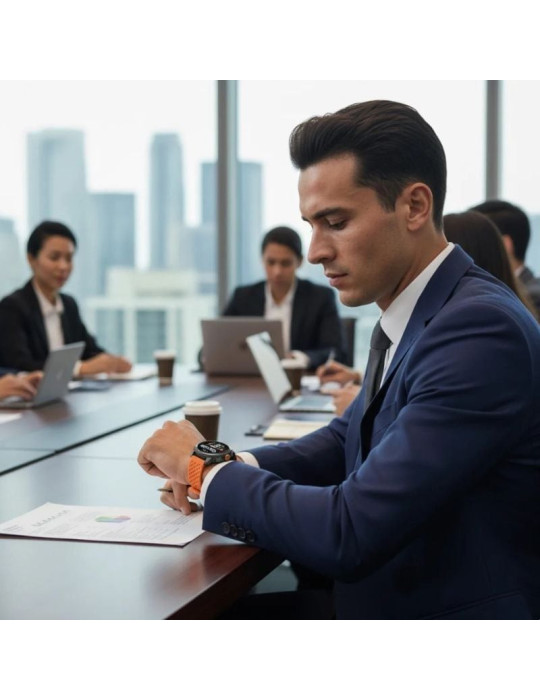 Smartwatch Qubo SMT-500AGP/ Notificaciones/ Frecuencia Cardíaca/ GPS/ Negro