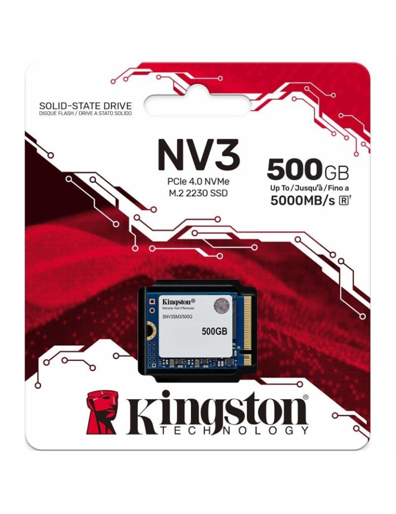 Disco SSD Kingston NV3 500GB/ M.2 2230 PCIe Gen4