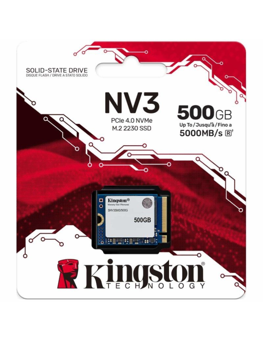 Disco SSD Kingston NV3 500GB/ M.2 2230 PCIe Gen4