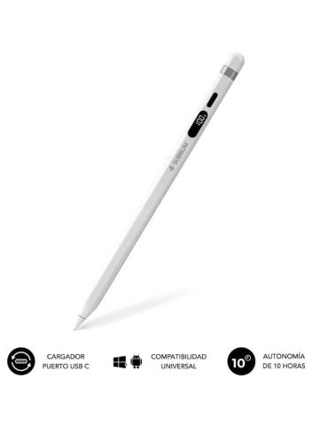Lápiz Electrónico Subblim NoteFlow Pen para Android y Windows/ Blanco 2