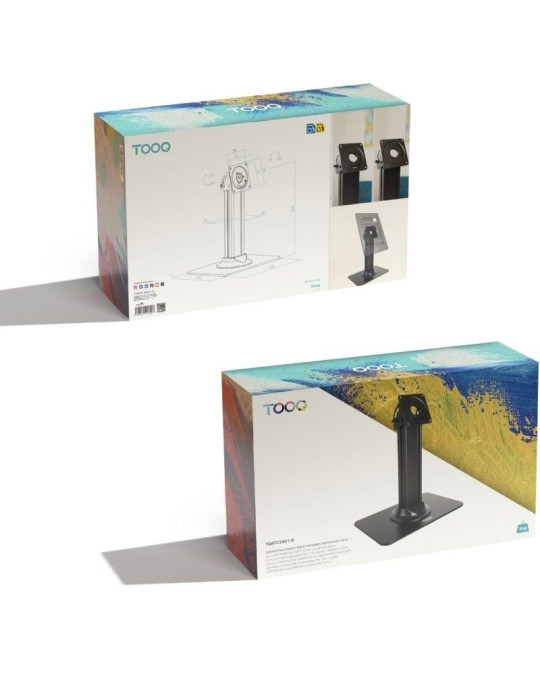 Soporte de Mesa para Marco Antirrobo de Tablet TooQ TQATC2601-B/ Negro