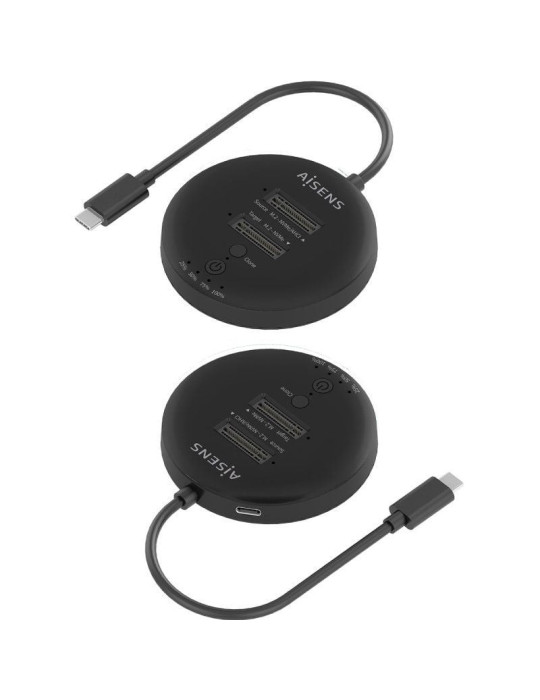 Dock USB 3.2 Gen2 Tipo-C para SSD M.2 NVMe Aisens ASDS-2M2N05-BK/ Gris