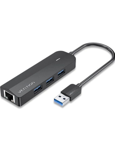 Hub USB 3.0 Vention CHNBB/ RJ45/ 3xUSB/ 1xMicroUSB PD