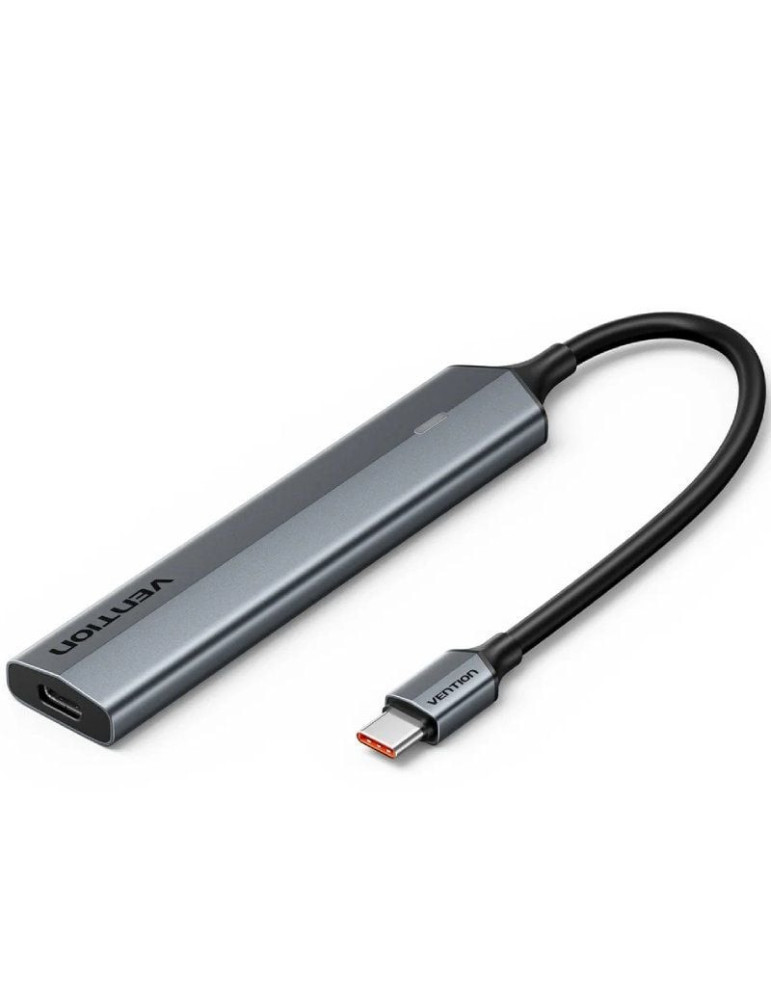 Hub USB Tipo-C 3.2 Vention CKYHB/ 4xUSB Tipo-C/ 1xUSB Tipo-C PD