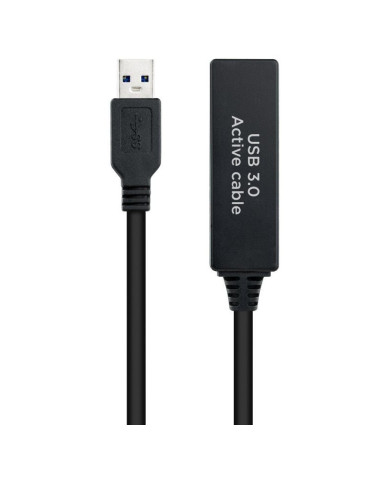 Cable Alargador Amplificador USB 3.0 Nanocable 10.01.0312/ USB Macho - USB Hembra/ 10m/ Negro 2