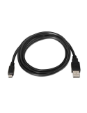 Cable USB 2.0 Nanocable 10.01.0503/ USB Macho - MicroUSB Macho/ 3m/ Negro