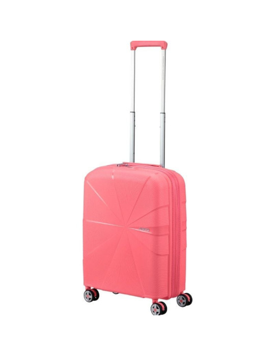 Maleta de Cabina American Tourister Starvibe Spinner 55cm/ 55x40x20cm/ 4 Ruedas/ Coral