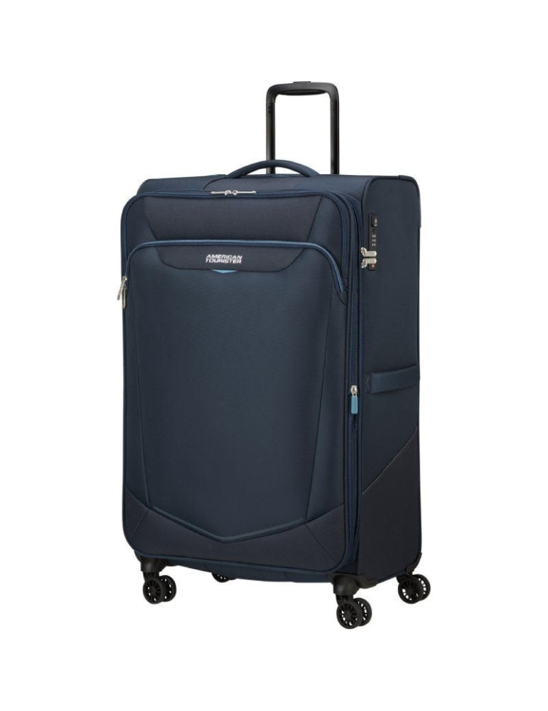 Maleta Grande American Tourister SummerRide Spinner 80cm/ 80x48x30cm/ 4 Ruedas/ Azul Marino