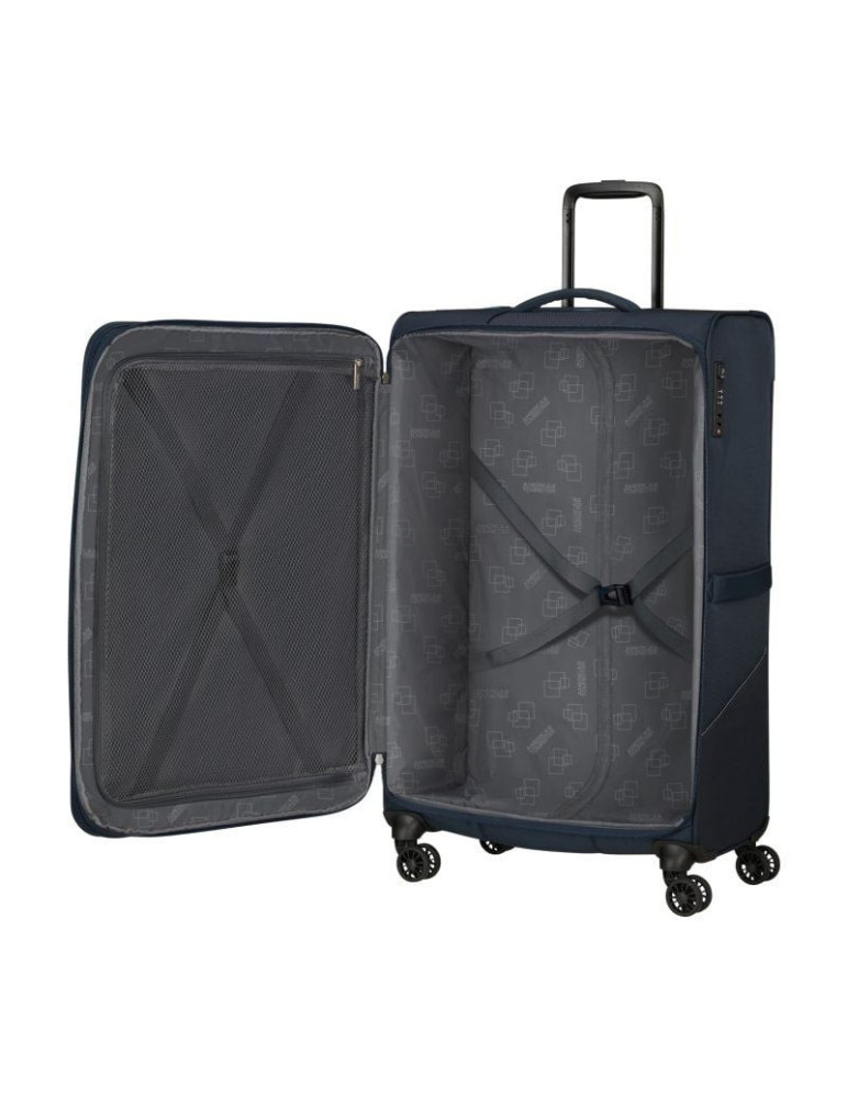 Maleta Grande American Tourister SummerRide Spinner 80cm/ 80x48x30cm/ 4 Ruedas/ Azul Marino