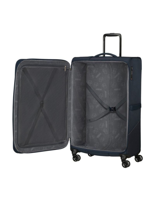 Maleta Grande American Tourister SummerRide Spinner 80cm/ 80x48x30cm/ 4 Ruedas/ Azul Marino