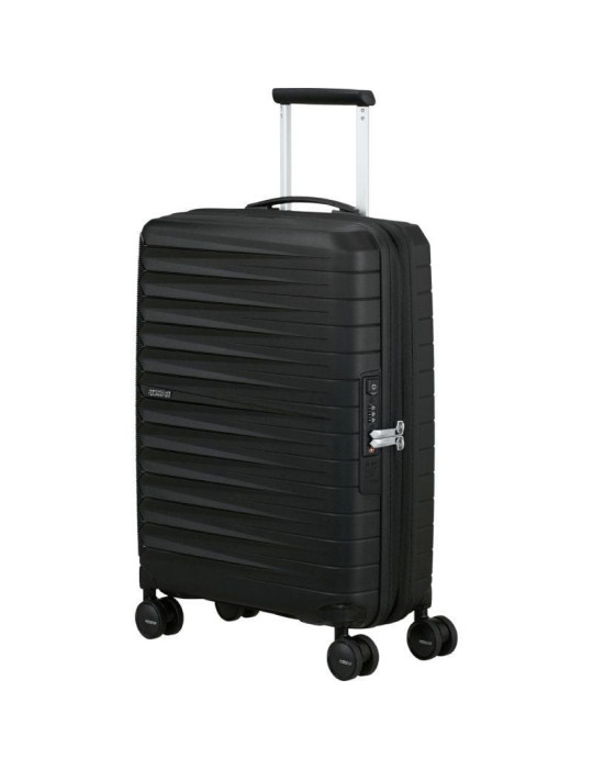 Maleta de Cabina American Tourister FastForward Spinner Expansible 55cm/ 55x40x23cm/ 4 Ruedas/ Negro