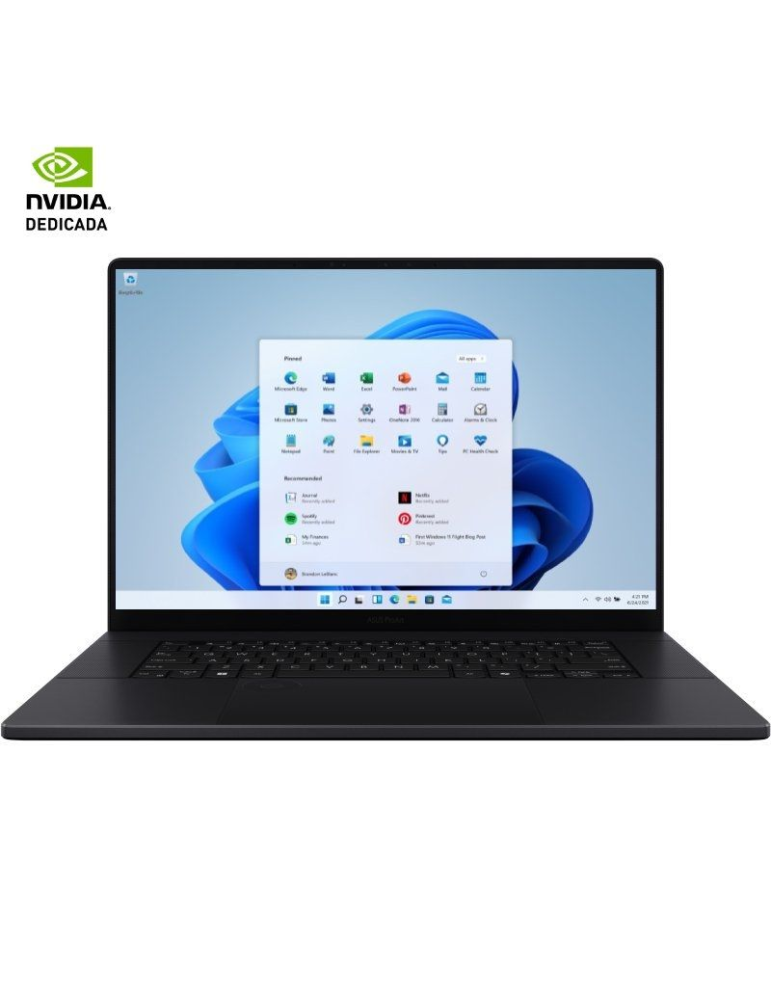 Portátil Asus ProArt P16 OLED H7606WP-RJ079X Ryzen AI 9 HX 370/ 64GB/ 2TB SSD/ GeForce RTX 5070/ 16" Táctil/ Win11 Pro