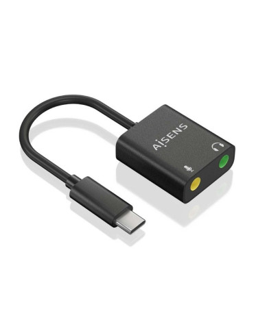 Tarjeta de Sonido Aisens A109-0767/ USB-C Macho - 2xJack 3.5 Hembra 2