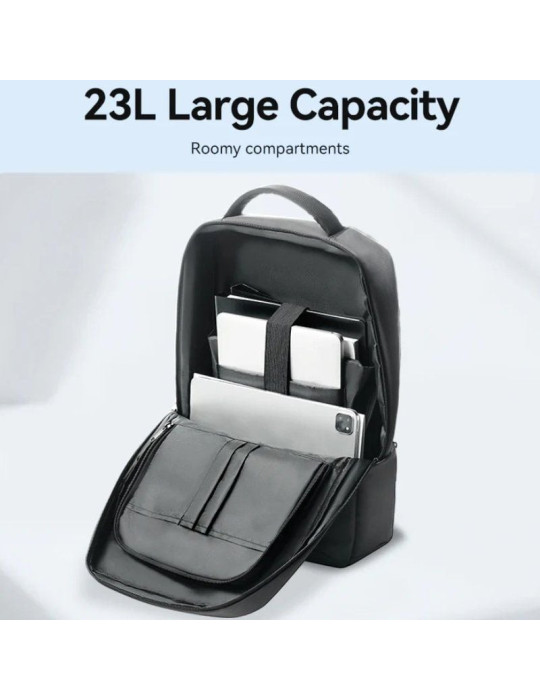 Mochila Vention KRNB0 para Portátiles hasta 15.6"/ 23L/ Gris Oscuro