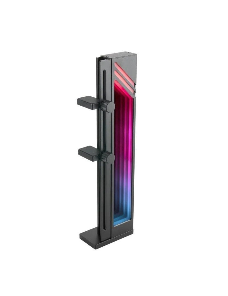 Soporte para Tarjeta Gráfica ARGB Mars Gaming MCA-GCB/ Compatibilidad Universal/ Negro