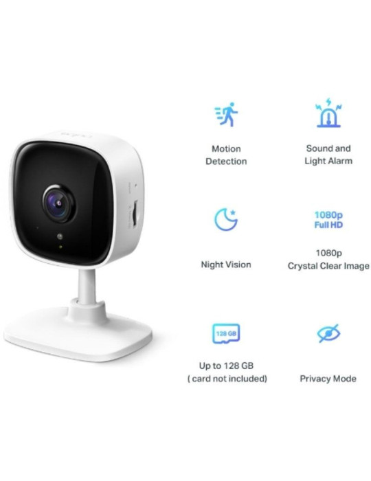 Cámara de Videovigilancia TP-Link Tapo TC60/ Visión Nocturna/ Control desde APP