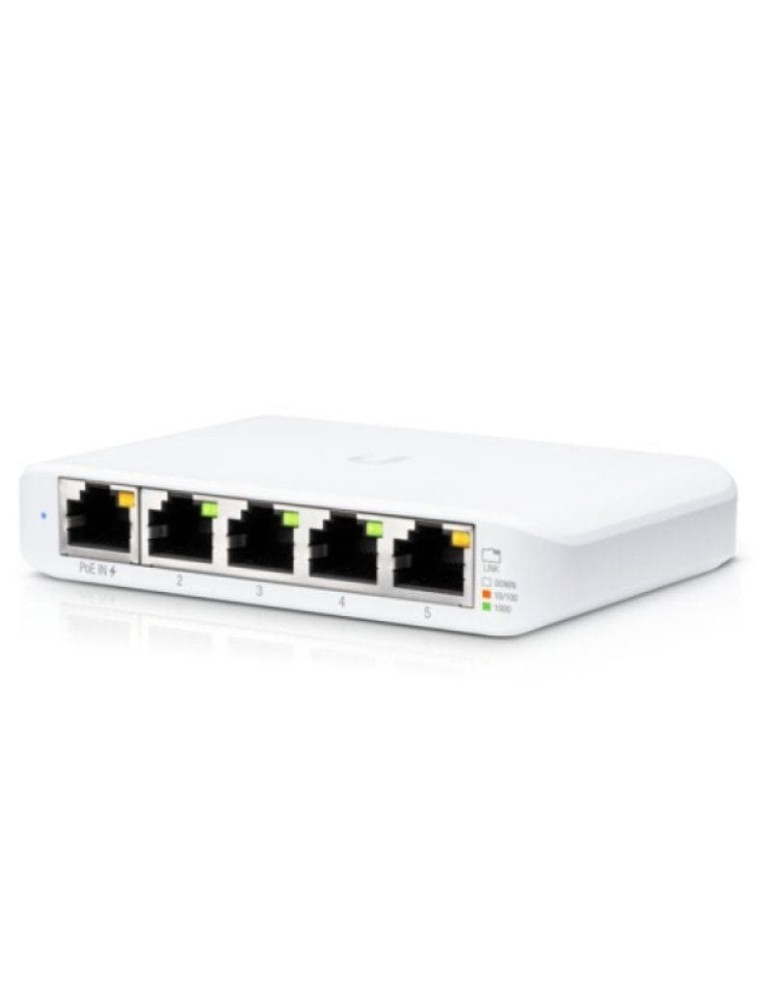 Switch Gestionado Ubiquiti USW-Flex Mini 5 Puertos/ RJ45 10/100/1000 PoE/ Pack 3 uds