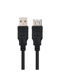 Cable Alargador USB Nanocable 10.01.0204-BK/ USB Macho - USB Hembra/ 3m/ Negro