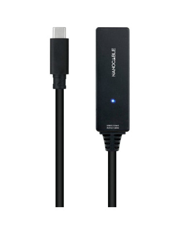 Cable Alargador USB Tipo-C 3.2 con Amplificador Nanocable 10.01.1311/ USB Tipo-C Macho - USB Tipo-C Hembra/ 5m/ Negro 2