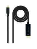 Cable Conversor Nanocable 10.15.5135/ USB Tipo-C Macho - HDMI Macho/ 5m/ Negro